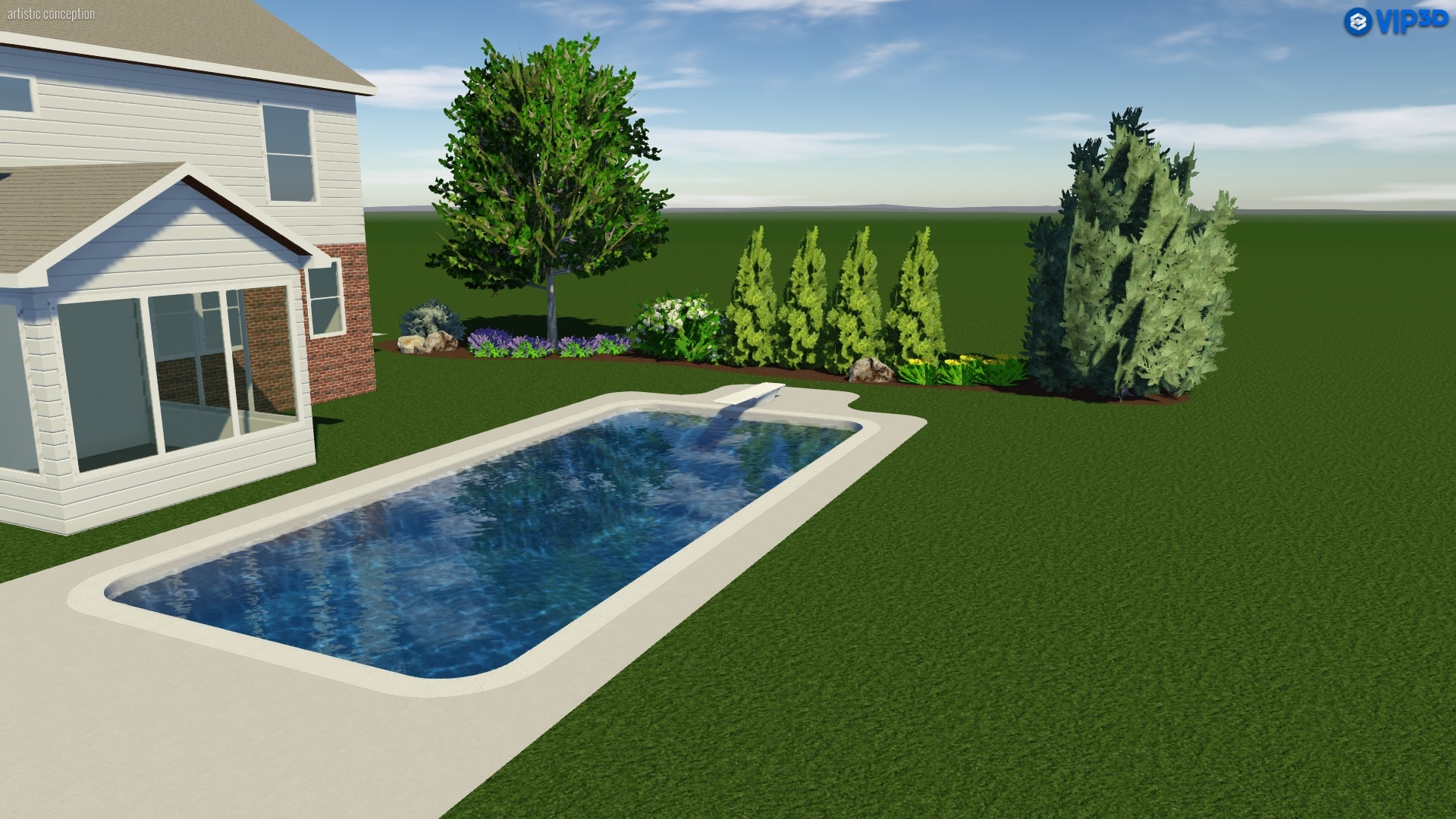 Fishers Diving Depth Vinyl Liner